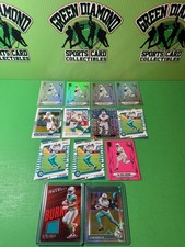 (13) MIAMI DOLPHINS DE'VON ACHANE LOT* MOJO, PINK , BURNERS GAME USED, 67/135