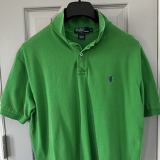 Polo Ralph Lauren Men's Green Classic Short Sleeve Polo Shirt Size XL