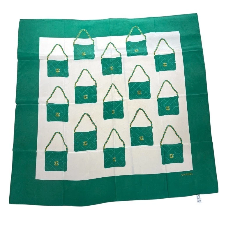 CHANEL Silk Scarves & Wraps Green for Women for sale | eBay