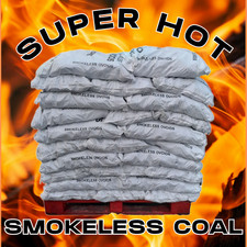 Smokeless Coal Ovoids 1 ton Pallet  50 Bags Multi Fuel- FREE Nationwide Delivery