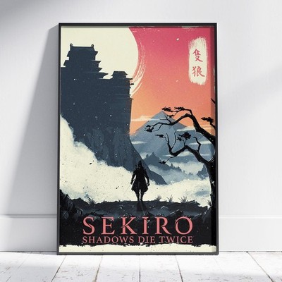 Sekiro Shadows Die Twice Poster Okami Wolf Game Wall Art Print
