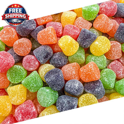 Gum Drops Jelly Candy | 1 Lb Bag | Assorted Fruit Flavors | Nostalgic Candy | Ch