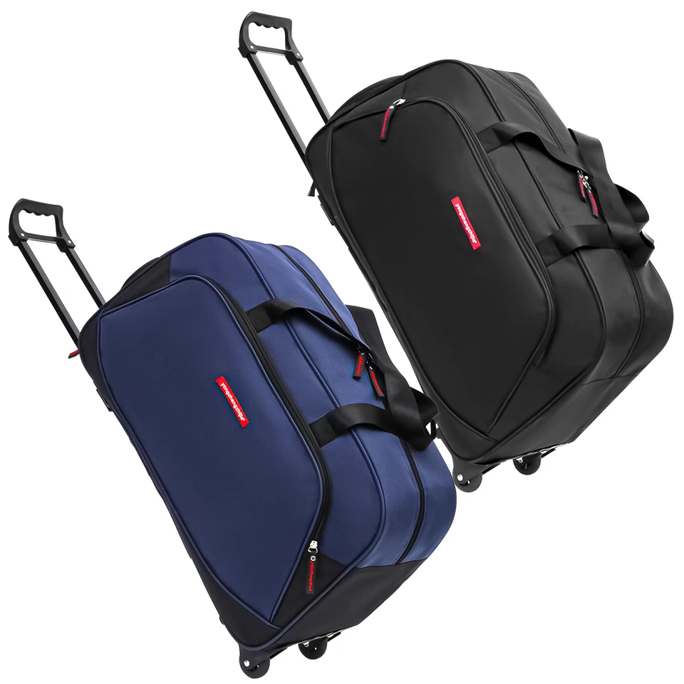 Heavy Duty Travel Trolley Bag with Wheels Large Capacity Traveling Luggage Bag - Image 2 of 4