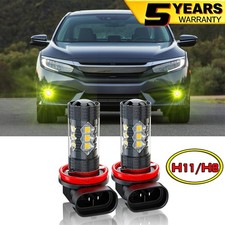 For Honda Civic 2016 2017 2018 2019 2020 2x White LED Fog Light Bulbs Kit