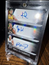 2023-2024 Spectra triple autographs Kyrie Irving Zion Williamson Paolo Banchero