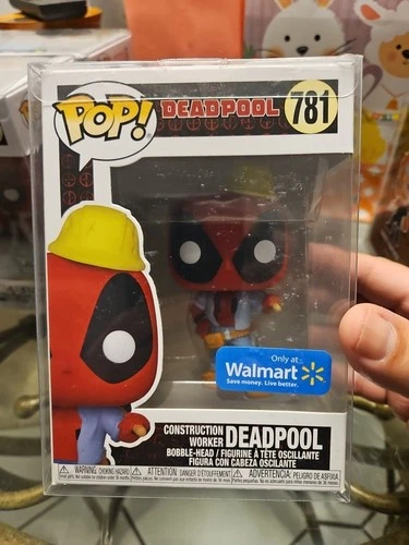 Funko Pop! Vinyl: Marvel - Construction Worker Deadpool - Walmart (Exclusive)...