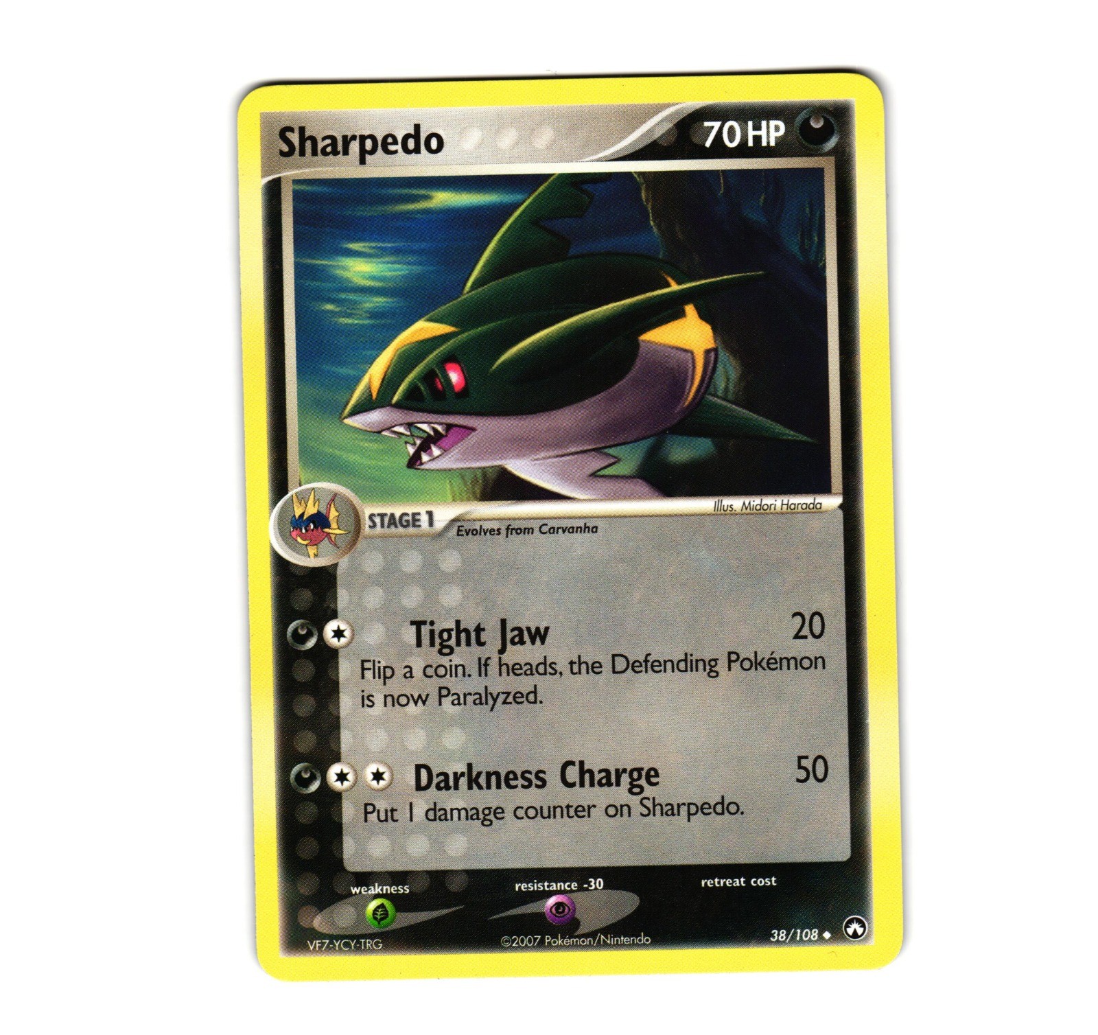 Pokemon Sharpedo Power Keepers 38/108 Uncommon LP