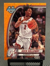 2024-25 Bowman Chrome U Aden Holloway /65 Orange Shimmer Refractor #57