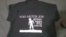 TOO MUCH JOY 1987 GREEN EGGS AND CRACKER XL NO TAG 1 stich rare light cracking