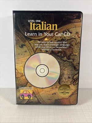 Italian: Learn in Your Car Cd : Level 1, 3 Discs 39 Lessons, Great Condition