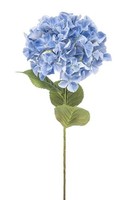 Artplants Kunstblume Hortensie Brittany, Blau, 90Cm