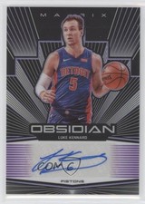 2019-20 Panini Obsidian Matrix Electric Etch Purple 55/75 Luke Kennard Auto r1i
