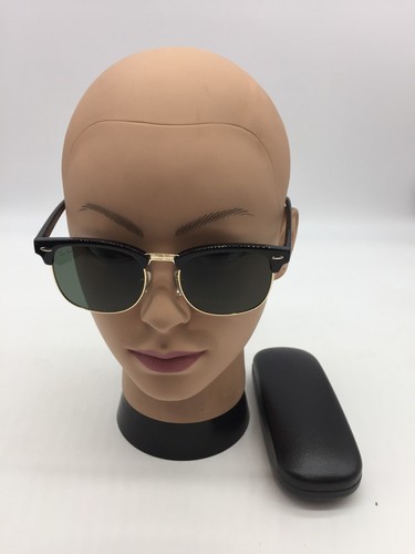 Ray-Ban Fashion Trendy Black Sunglasses 60-15-135 Green Lens