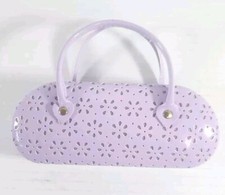 Jessica McClintock Eyeglass Case. Hard Purple Floral Cute Lilac