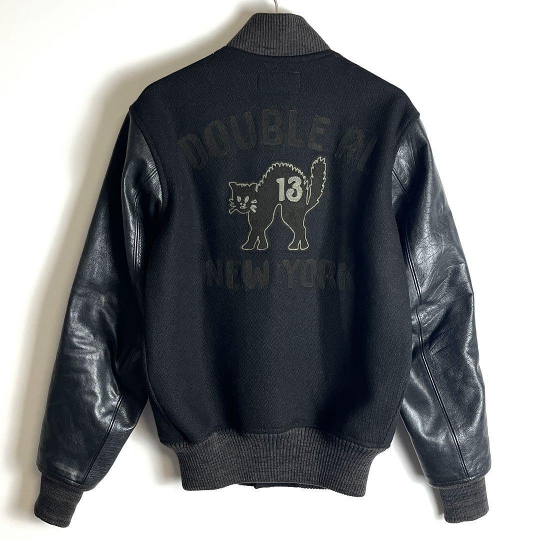 RRL RALPH LAUREN Black Cat Leather Varsity Jacket Men's | eBay RRL RALPH LAUREN Black Cat Leather Varsity Jacket Men's | eBay