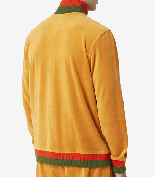 Giacca Paterson X Fila Velour XS Full Zip Giallo Nuova Uomo