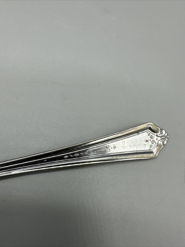 Vintage Annette Silvore Pickle Fork Cocktail 3 Prong Italy 6" Silverplate - Picture 8 of 9