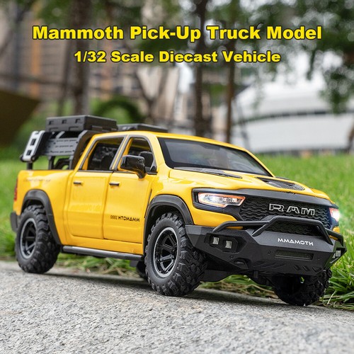 1:32 Diecast Vehicle for Mammoth Pick-up Truck Model Car Toys Sound Light Gifts. - Picture 2 of 20