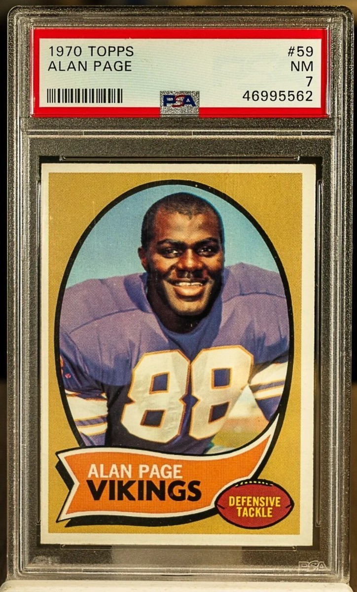 1970 Topps Rookie RC #59 Alan Page Minnesota Vikings HOF PSA