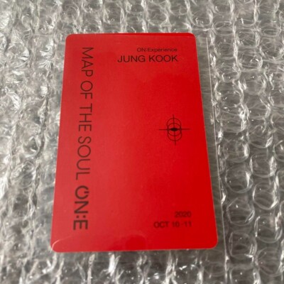 BTS JUNGKOOK MAP OF THE SOUL ON:E blu-ray photocard Photo