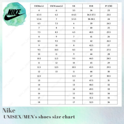 Clothing Shoe Chart Nike Women's Shoe Size Conversion To Men's