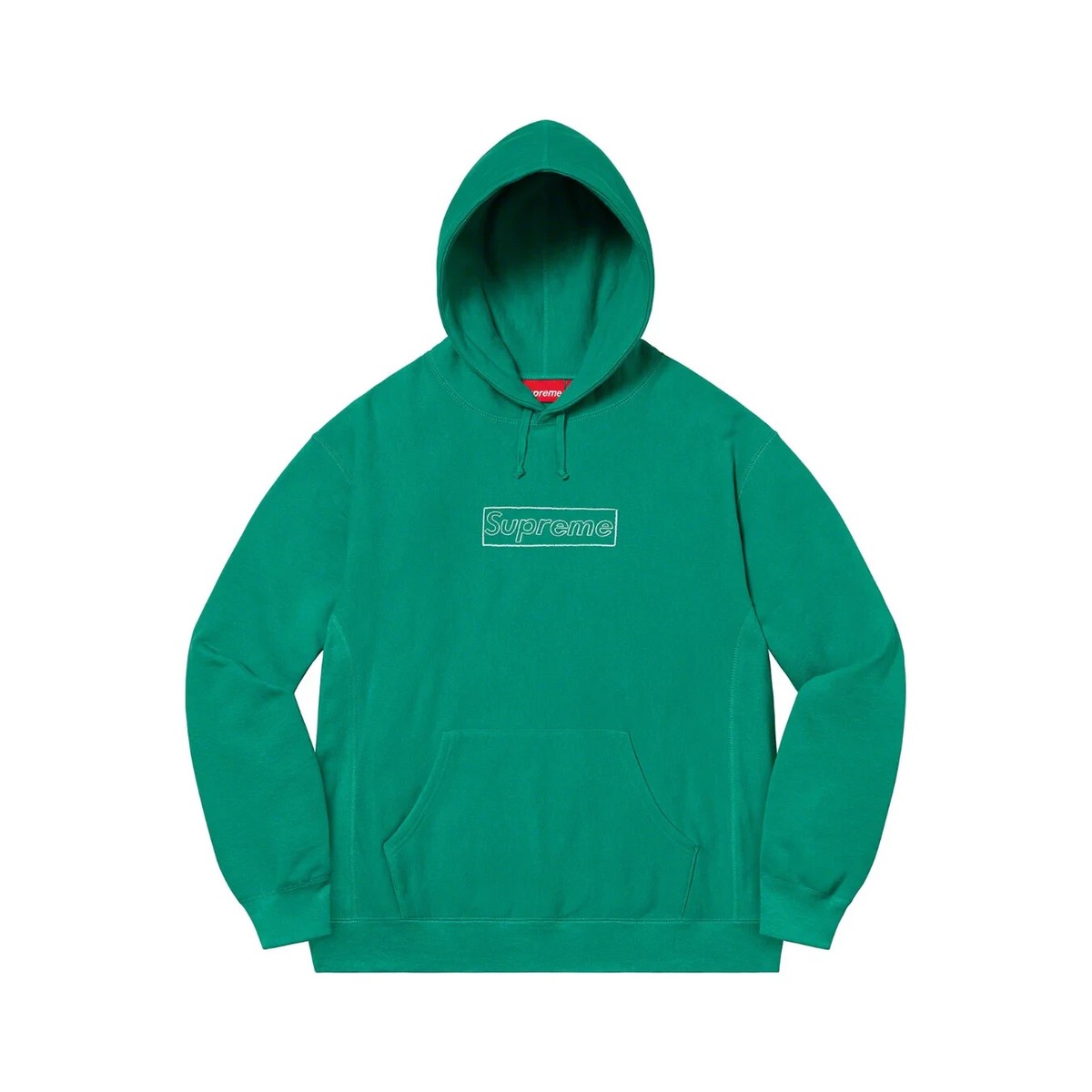 Supreme KAWS Chalk Logo Hoodie Light Pine Green Size Medium Supreme KAWS Chalk Logo Hoodie Light Pine Green Size Medium