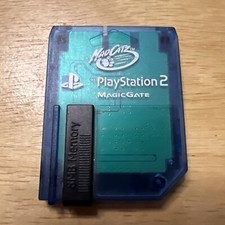 Mad Catz Sony Playstation 2 PS2 Clear Blue 8MB Memory Card MagicGate Untested
