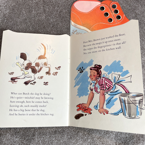 Vintage 1964 Mrs. Brown's Children: See and Do Book Lace and Tie Book Activity - Bild 6 von 7