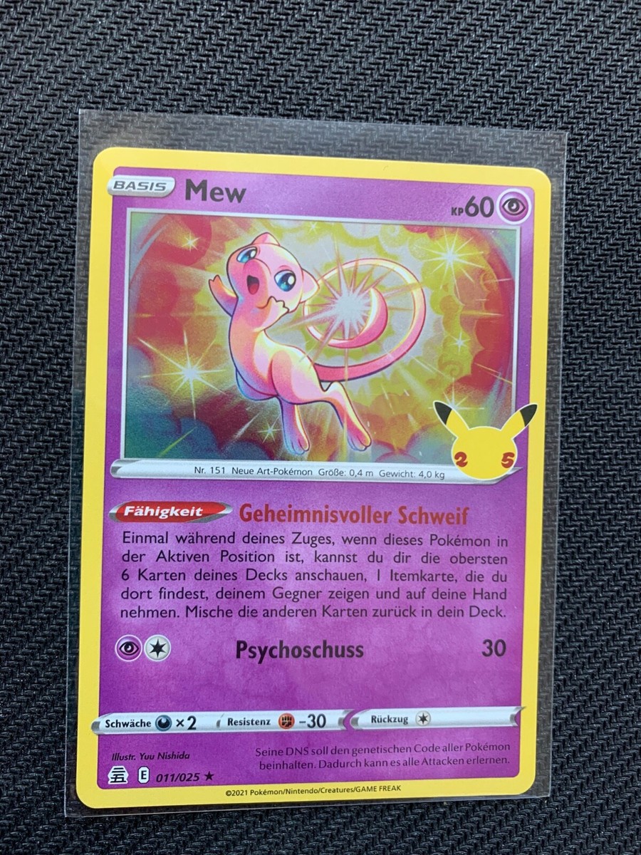 Pokemon Celebrations - Mew Holo - 011/025 - Deutsch 25. Jubiläum