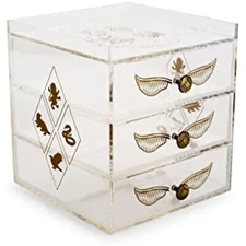 Ukonic Harry Potter Snitch Acrylic Beauty Organizer Jewelry Box Display Case