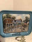 Vtg Coca Cola Coke Metal Tray Dresden Ohio All American Hometown Leslie Cope