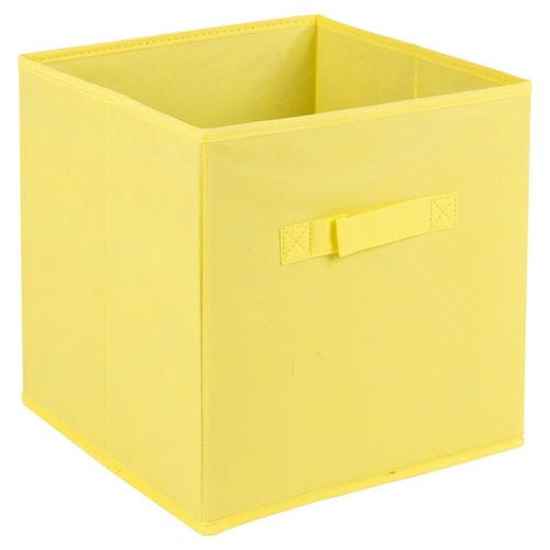 Boîtes de rangement non tissées cube pliable jouets enfants poignées de transport panier organiser - Photo 2/13