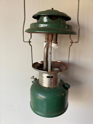 Coleman Lantern, Double Mantle, 220 K, Green, March 1981 | eBay