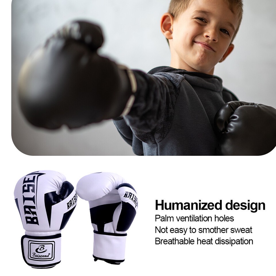  PU Boxing Gloves Wearable Mitts Hand Protector Tear Resistant for