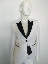 CAVALLARO NAPOLI blazer donna bianco e nero taglia 40
