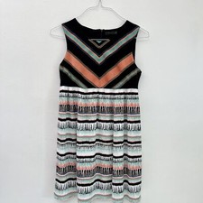 THML Anthropologie Dress S Multicolor Print Sleeveless Embroidered Beachy Boho 