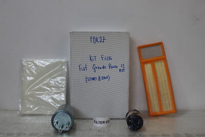FILTER KIT FOR FIAT GRANDE DOT 1.3 MJT 2004 2010 AIR CARB OIL. AIR HABIT.
