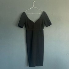 OLIVACEOUS MEDIUM MIDI BODYCON MIDI MESH DRESS BLACK
