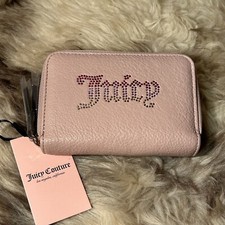 NWT Juicy Couture Breaking The Rules Medium Double Zip Around Wallet Dusty Blush