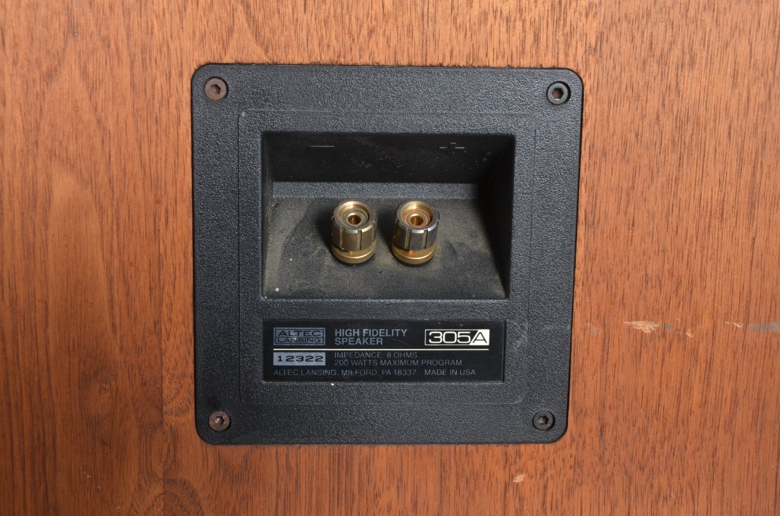 Vintage Altec Lansing Model 305A USA Made Speakers Titanium Tweeter Fiber Woofer eBay