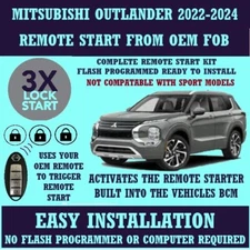 MITSUBISHI OUTLANDER 2024 ENABLE OEM REMOTE START BUILT INTO BCM 