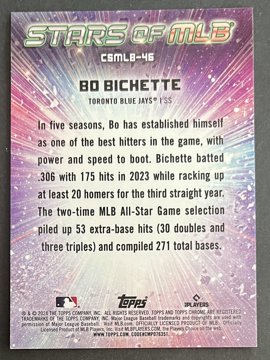 Bo Bichette 2024 Topps Series 2 STARS OF THE MLB CHROME