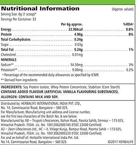HERBALIFE Formula 1 Nutritional Shake Chocolate Flavor Plant-Based Protein (500g - Picture 4 of 4