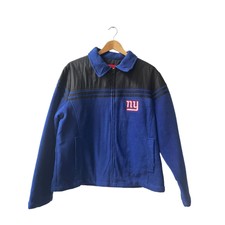 Nfl Fleece Jacket Full Zip Blue Ladies Xl