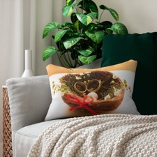 Spun Polyester Lumbar Pillow