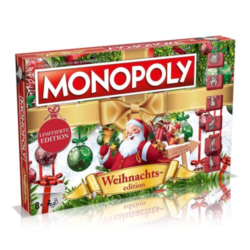 Monopoly - Weihnachtsedition - Mit Schneemann, Rentier und weiteren Figuren - Al - Bild 1 von 2