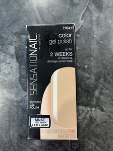 sensationail gel polish La Creme Light Brown