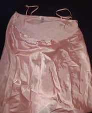 Vintage Delicates Satin-Like Nightie, Pink, Size L, Excellent condition