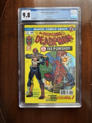 CGC 9.8 DESPICABLE DEADPOOL #287 (Lenticular ASM #129 Homage Cover) Comic Slab