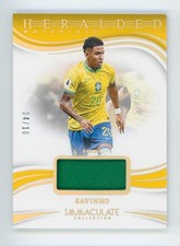 2024-25 Savinho Panini Immaculate Gold Brazil Jersey Patch Soccer Card 4/10